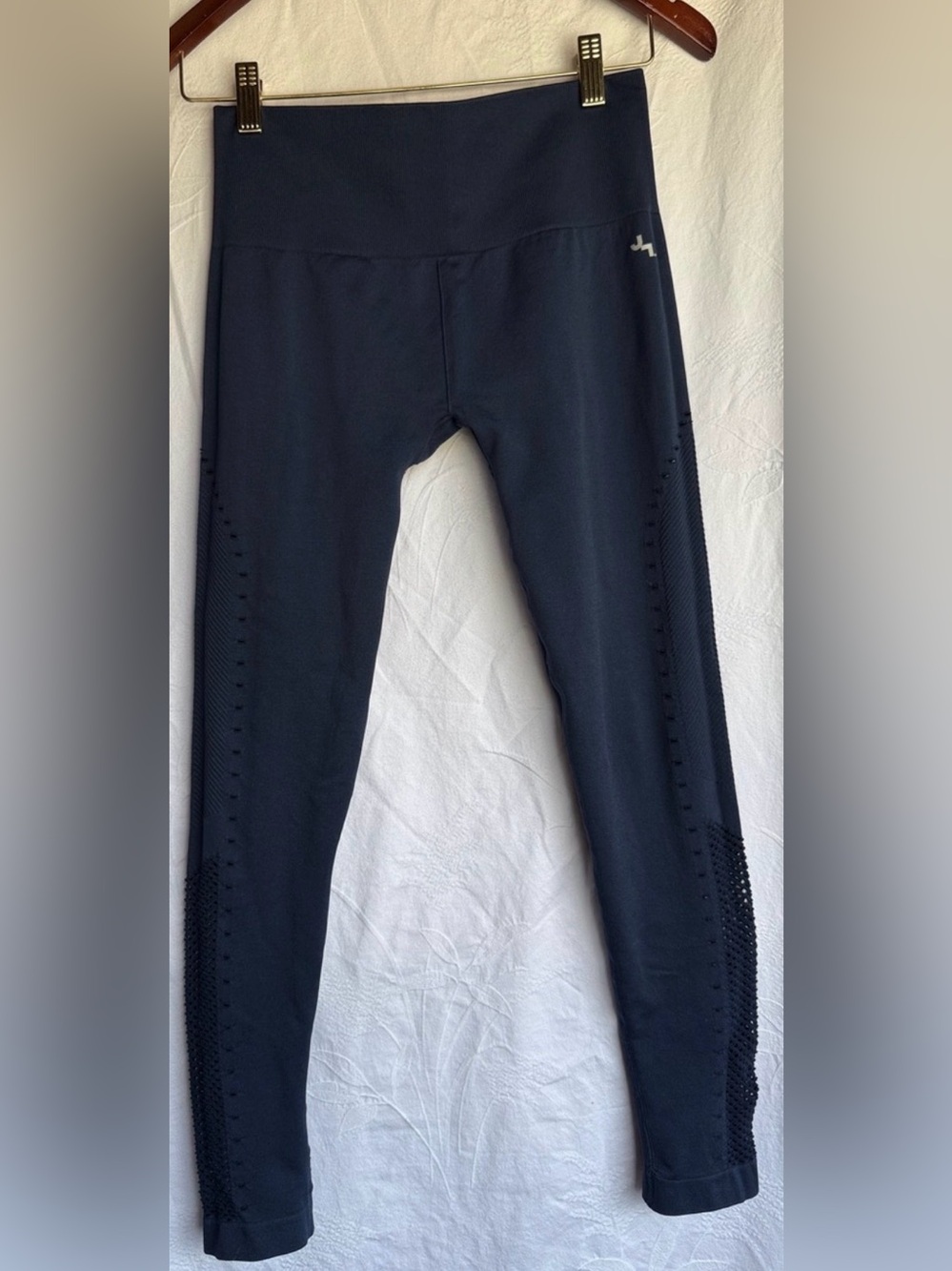 JoyLab Navy Blue Ribbed Leggings Size Medium